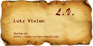 Lutz Vivien névjegykártya