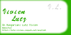 vivien lutz business card